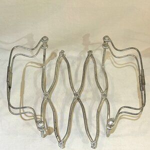 VTG Trudeau Expandable Metal Trivet Hot Plate Insulator Made In Italy